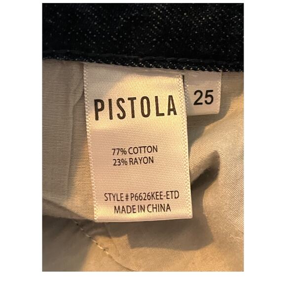 Pistola Jeans Presley high rise relaxed roller blue size 25 - Picture 8 of 9